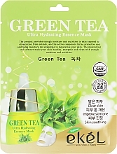 Green Tea Sheet Mask - Ekel Green Tea Ultra Hydrating Essence Mask — photo N1