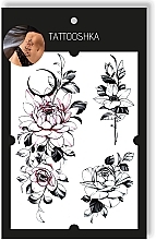 Fragrances, Perfumes, Cosmetics Temporary Tattoo "Color Night Rose" - Tattooshka