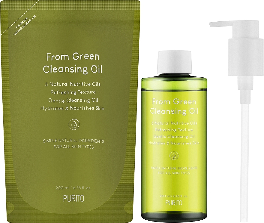 Set - Purito From Green Cleansing Oil Set (oil/200ml + oil/200ml) — photo N2