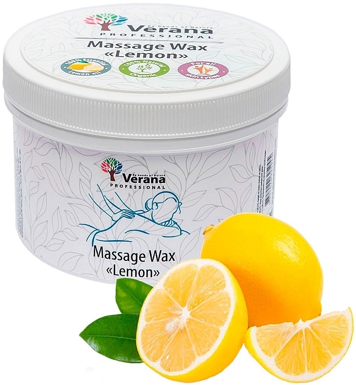 Lemon Massage Wax - Verana Massage Wax Lemon — photo N3