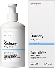 Fragrances, Perfumes, Cosmetics Instant and Daily Moisturized Skin Body Lotion - The Ordinary Natural Moisturizing Factors + Inulin Body Lotion