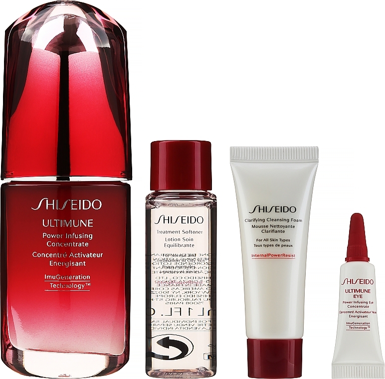 Set - Shiseido Beauty Blossoms Ultimune Power Infusing Concentrate Set (f/conc/50ml + eye/conc/3ml + softner/30ml + foam/15ml) — photo N5