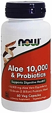 Dietary Supplement "Aloe Vera & Probiotics" - Now Foods Aloe & Probiotics — photo N1