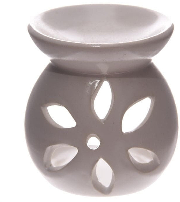 Flower Ceramic Aroma Lamp, white - Home Nature — photo N1