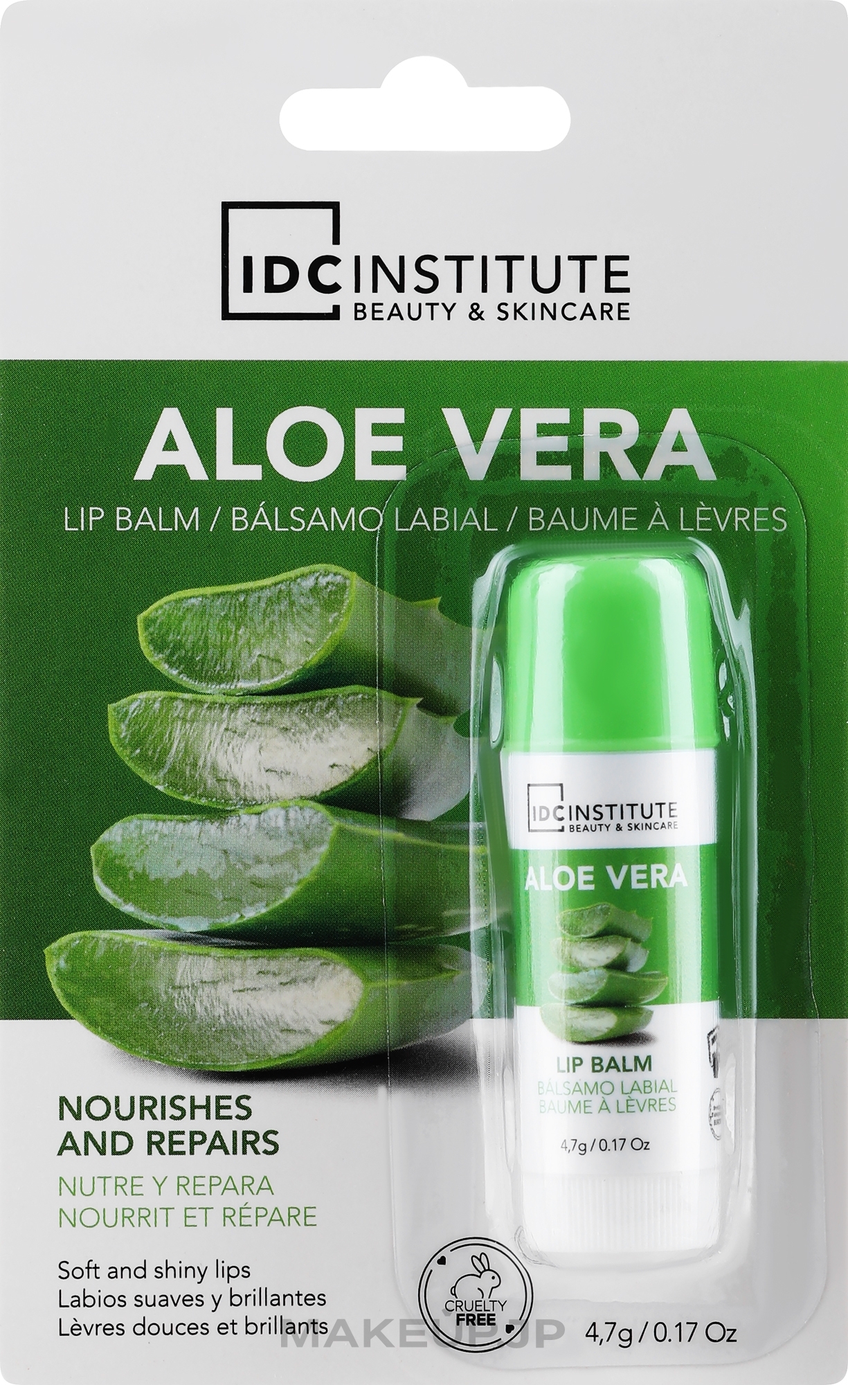 Lip Balm "Aloe Vera" - IDC Institute Lip Balm Aloe Vera — photo 4.7 g