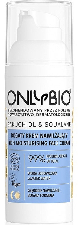 Face Cream - Only Bio Bakuchiol&Squalane Rich Moisturising Face Cream — photo N1