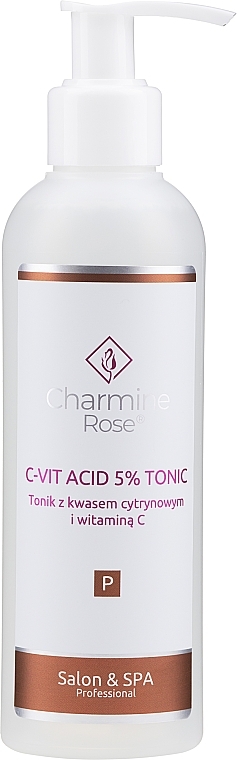 Citric acid and vitamin C Tonic - Charmine Rose C-Vit Acid 5% — photo N1