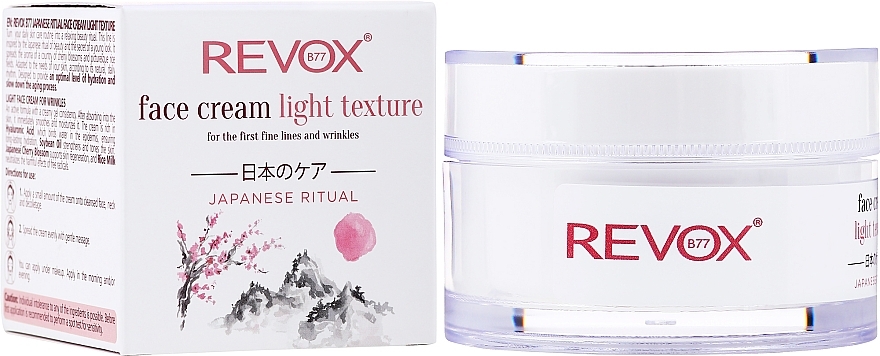 Light Anti-Wrinkle Face Cream - Revox Japanese Ritual Light Face Cream — photo N10