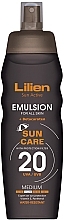 Sunscreen Body Emulsion - Lilien Sun Active Emulsion SPF 20 — photo N1