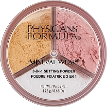 Fragrances, Perfumes, Cosmetics Setting Powder - Physicians Formula Mineral Wear 3-In-1 Setting Powder