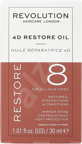 Hair Oil - Revolution Haircare 8 4D Restore Oil — photo N19