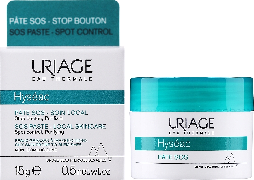 Skin SOS-Care Paste - Uriage Hyseac Pate SOS-Soin Local — photo N2