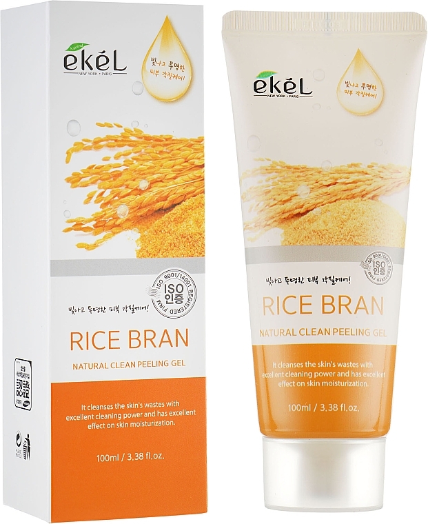 Facial Peeling Gel "Rice Bran" - Ekel Rice Bran Natural Clean Peeling Gel — photo N1