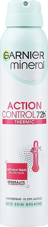 Deodorant Spray "Active Control" - Garnier Mineral Deodorant 72h — photo N1