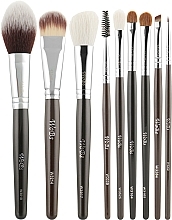 9 Makeup Brushes Set - WoBs Dark Chocolates — photo N8