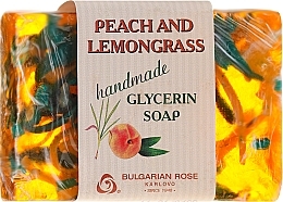 Fragrances, Perfumes, Cosmetics Glycerin Soap "Peach & Lemongrass" - Bulgarian Rose Peach & Lemongrass Soap