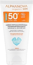 Fragrances, Perfumes, Cosmetics Sunscreen For Sensitive Skin - Alphanova Organic Sun SPF 50 Very High Protection Chemical Filters Free