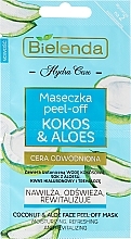 Fragrances, Perfumes, Cosmetics Facial Mask "Coconut and Aloe" - Bielenda Hydra Care Face Peel Off Mask