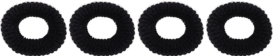 Hair Ties, 4 pcs, black - Janeke — photo N1