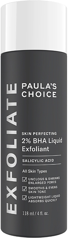 Toner with 2% Salicylic Acid - Paula's Choice Skin Perfecting 2% BHA Liquid Exfoliant — photo N1