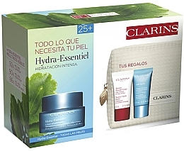 Fragrances, Perfumes, Cosmetics Set - Clarins Hydra-Essentiel (f/cr/50ml + f/balm/15ml + f/mask/15ml + pouch)