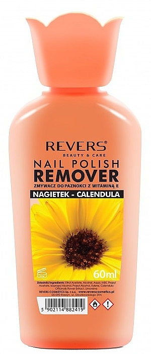 Acetone-Free Nail Polish Remover with Calendula - Revers Remover — photo N1