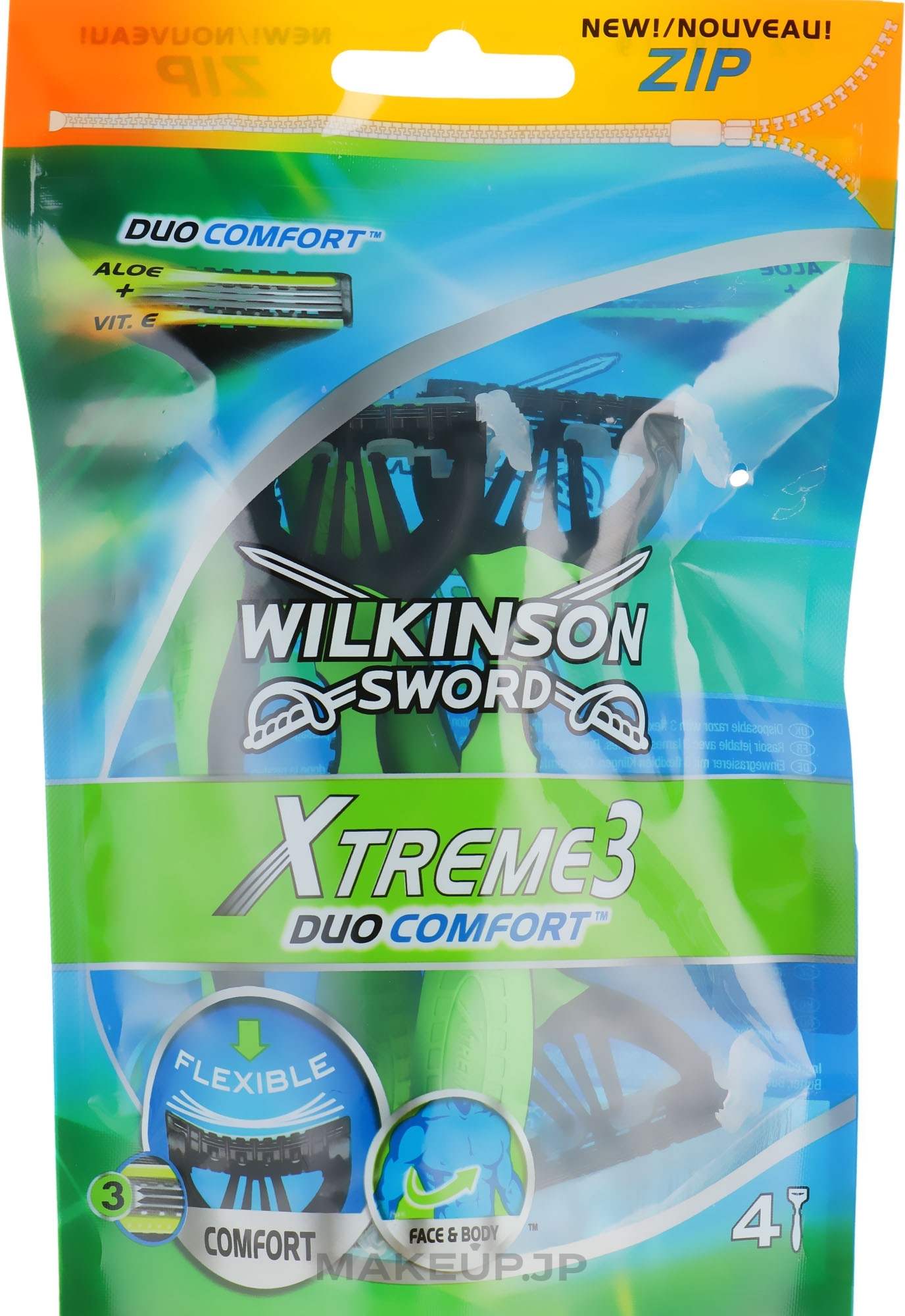 Disposable Razors - Wilkinson Sword Xtreme 3 Duo Comfort — photo 4 szt.
