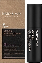 Sunscreen Face Stick - Mary&May Vegan Blackberry Complex Multi Sun Balm SPF50+ PA++++ — photo N2