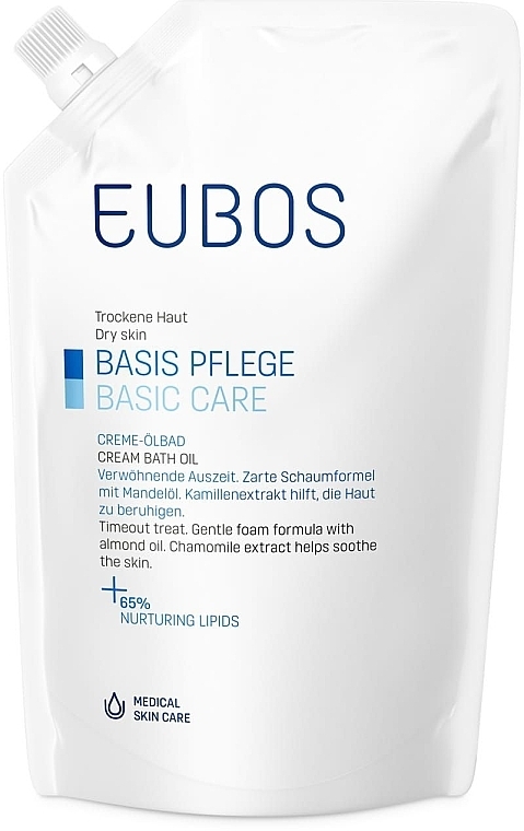 Bath Oil - Eubos Med Basic Skin Care Cream Bath Oil Refill (refill) — photo N1