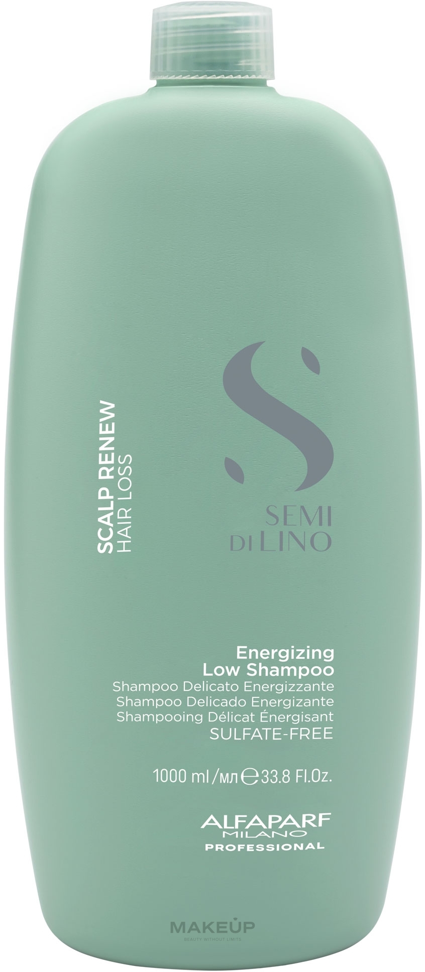 Anti Hair Loss Shampoo for Weak Hair - Alfaparf Semi De Lino Scalp Renew Energising Low Shampoo — photo 1000 ml