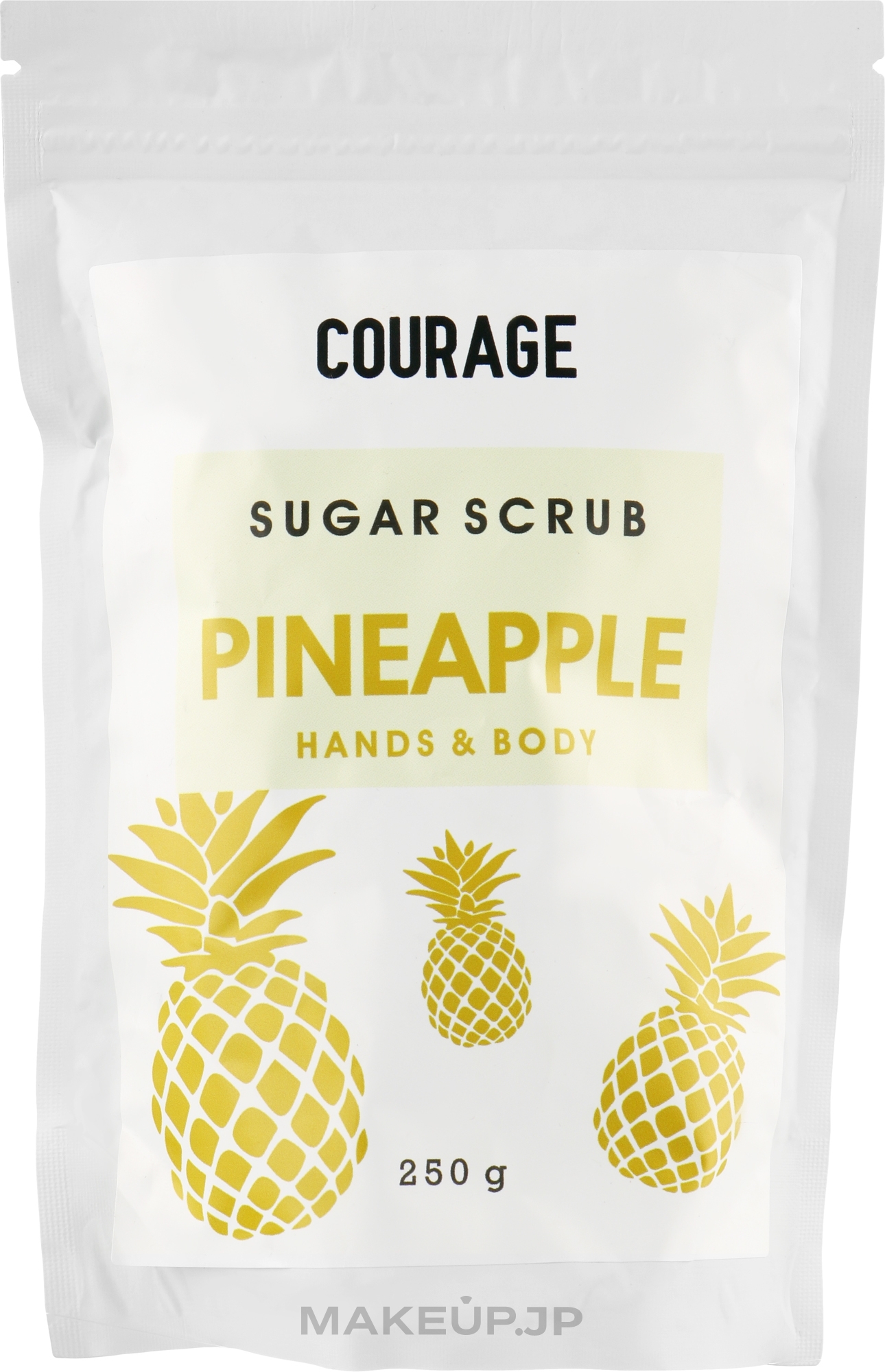 Pineapple Hand & Body Sugar Scrub - Courage Pineapple Hands & Body Sugar Scrub (doypack) — photo 250 g
