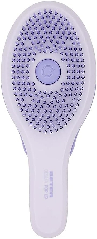 Retractable Teeth Hair Brush, purple - Beter Deslia Pop Up Brush — photo N3