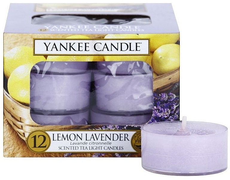 Tea Light Candles - Yankee Candle Scented Tea Light Candles Lemon Lavender — photo N1