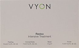 Fragrances, Perfumes, Cosmetics Set - Vyon Redox Intensive Treatment (peel/10ml + conc/7ml + mask/1.5g + finish/7ml)