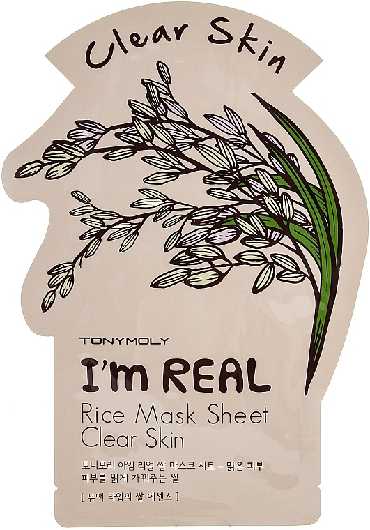 Facial Sheet Mask - Tony Moly I'm Real Rice Mask Sheet — photo N1