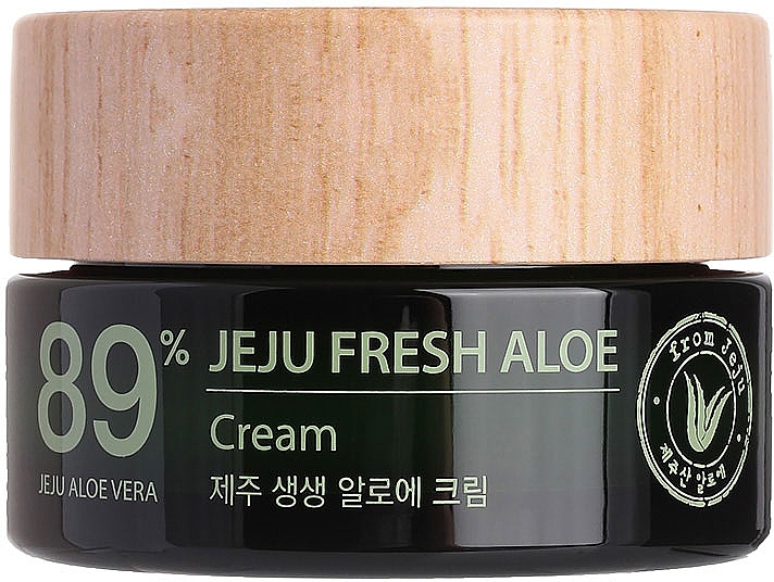 Moisturizing Refreshing Cream with Aloe Vera Juice 89% - The Saem Jeju Fresh Aloe Cream — photo N1