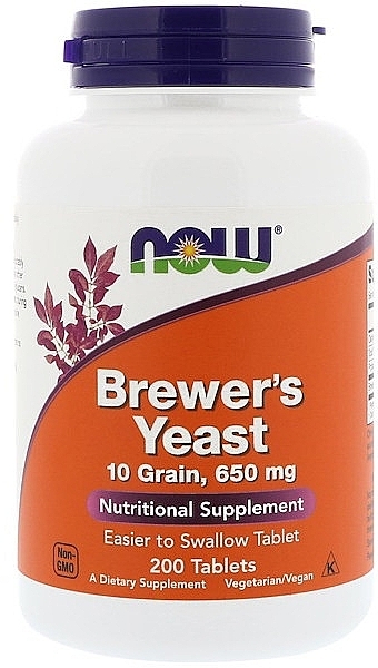 Vitamins in Tablets - Now Foods Brewer's Yeast — photo N1