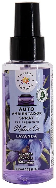 Lavender Car Air Freshener Spray - La Casa De Los Aromas Relax On Spray Car Freshener — photo N1