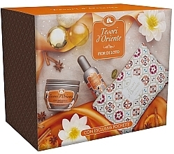 Fragrances, Perfumes, Cosmetics Tesori d`Oriente Fior di Loto - Set (edp/100ml + b/cr/300ml + bag)