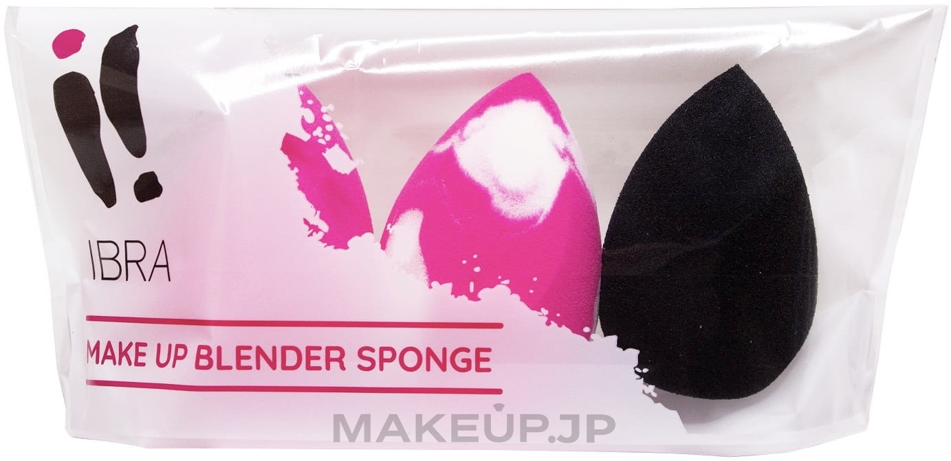 Makeup Sponge Set, 3 pcs, multicolor - Ibra Make Up Blender Sponge Trio Mix — photo 3 ЊВ.