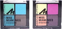 Fragrances, Perfumes, Cosmetics Eyeshadow - Manhattan Eyeshadow Quad Miss Miami Nice