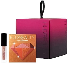 Fragrances, Perfumes, Cosmetics Set - Huda Beauty Sleigh All Day Set Topaz & Crush (eyeshadow/9.9g + lipstick/1.9ml)