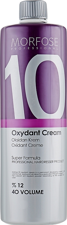 Developer Oxydant 12% - Morfose 10 Oxidant Cream Volume 40 — photo N1