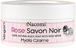 Black Soap with Rose Water - Nacomi Savon Noir Natural Black Soap with Rode Water — photo N1