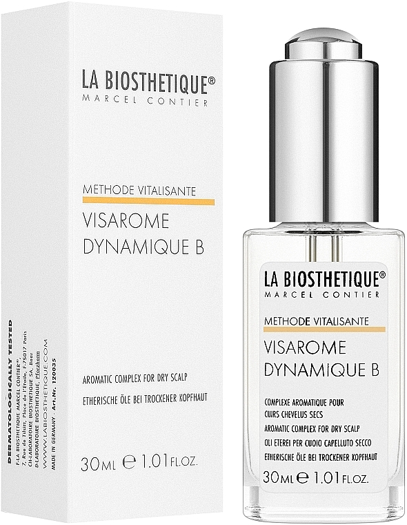 Essential Oil Blend for Dry Hair - La Biosthetique Visarome Dynamique B — photo N1