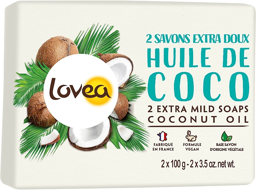 Coconut Soap - Lovea Extra Mild Soaps Coconut — photo N1