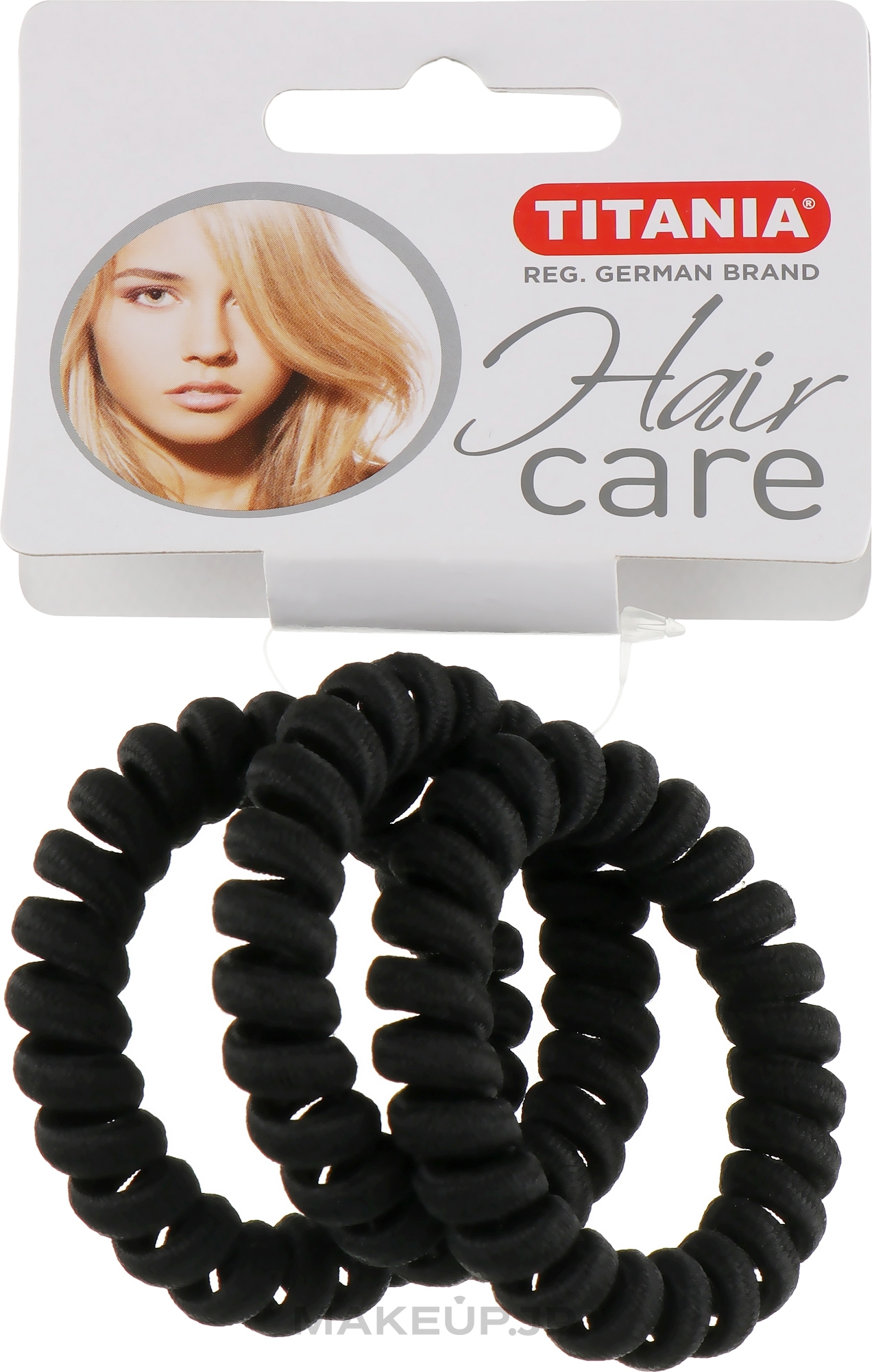 Anti Ziep Hair Tie, nylon, 3 pcs, black - Titania — photo 3 szt.