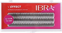 Fragrances, Perfumes, Cosmetics V Effect Lash Individuals B 0.10, 12 mm - Ibra 10 Flares Eyelash