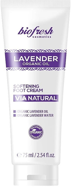 Softening Foot Cream - BioFresh Lavender Organic Oil Softening Foot Cream — photo N1