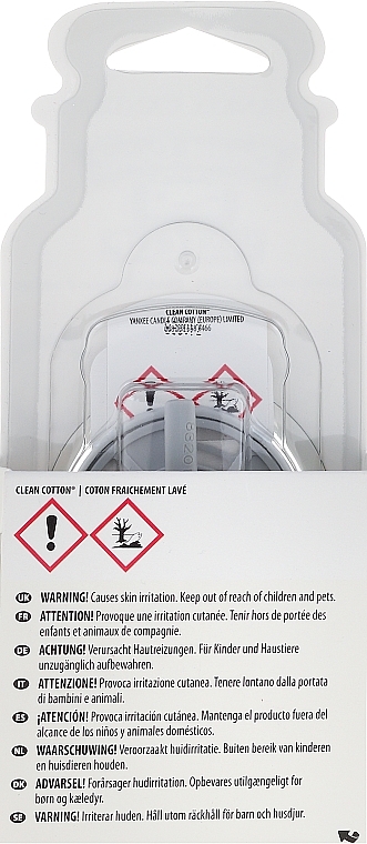 Liquid Car Air Freshener - Yankee Candle Smart Scent Vent Clip Clean Cotton — photo N6